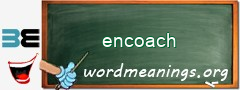 WordMeaning blackboard for encoach